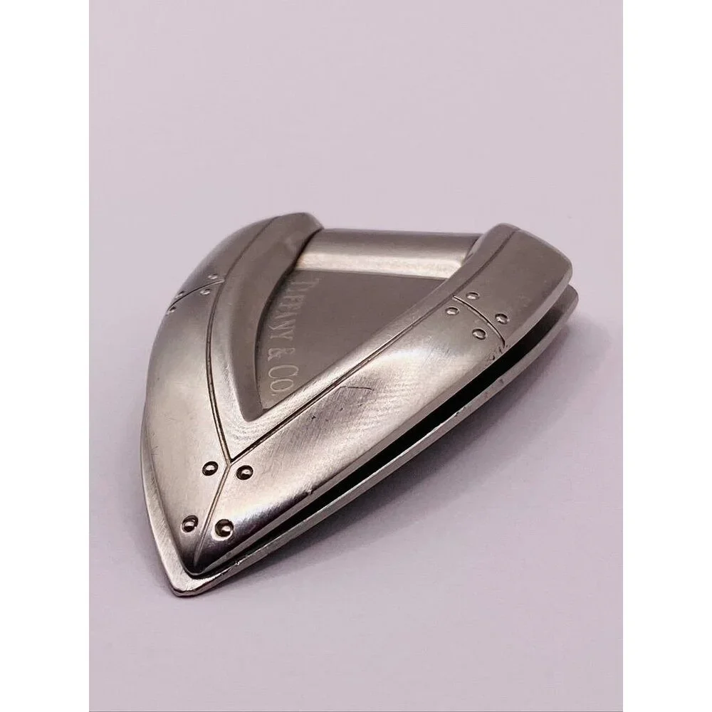 Tiffany & Co Stainless Steel Streamerica Money Clip Holder